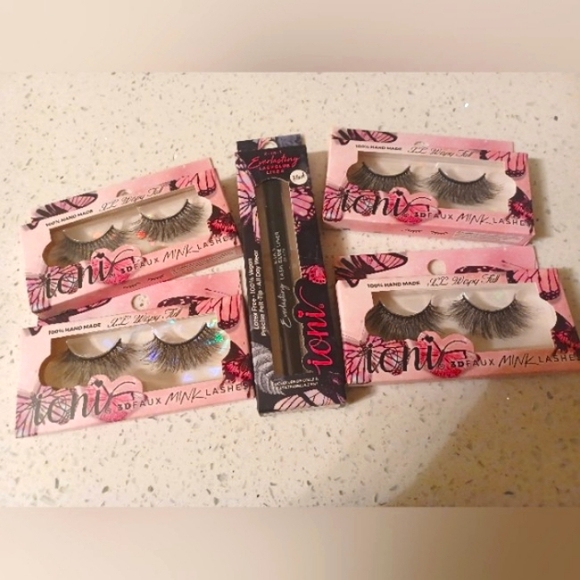 XL Wispy Full 3D Mink Faux Eyelashes & Eyelashes Glue bundle - Picture 5 of 6